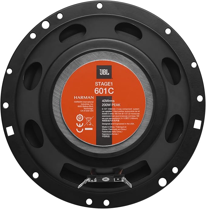 JBL Stage1 601C 6.5" Componentes 2 Vías para Coche