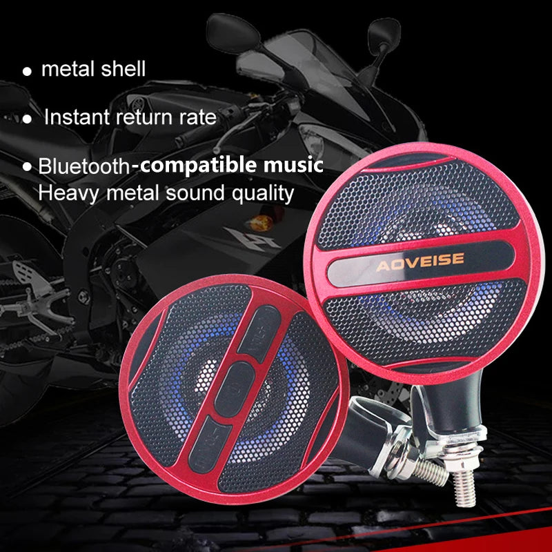 Altavoces Moto Bluetooth 3" IPX4 12V Din Universal