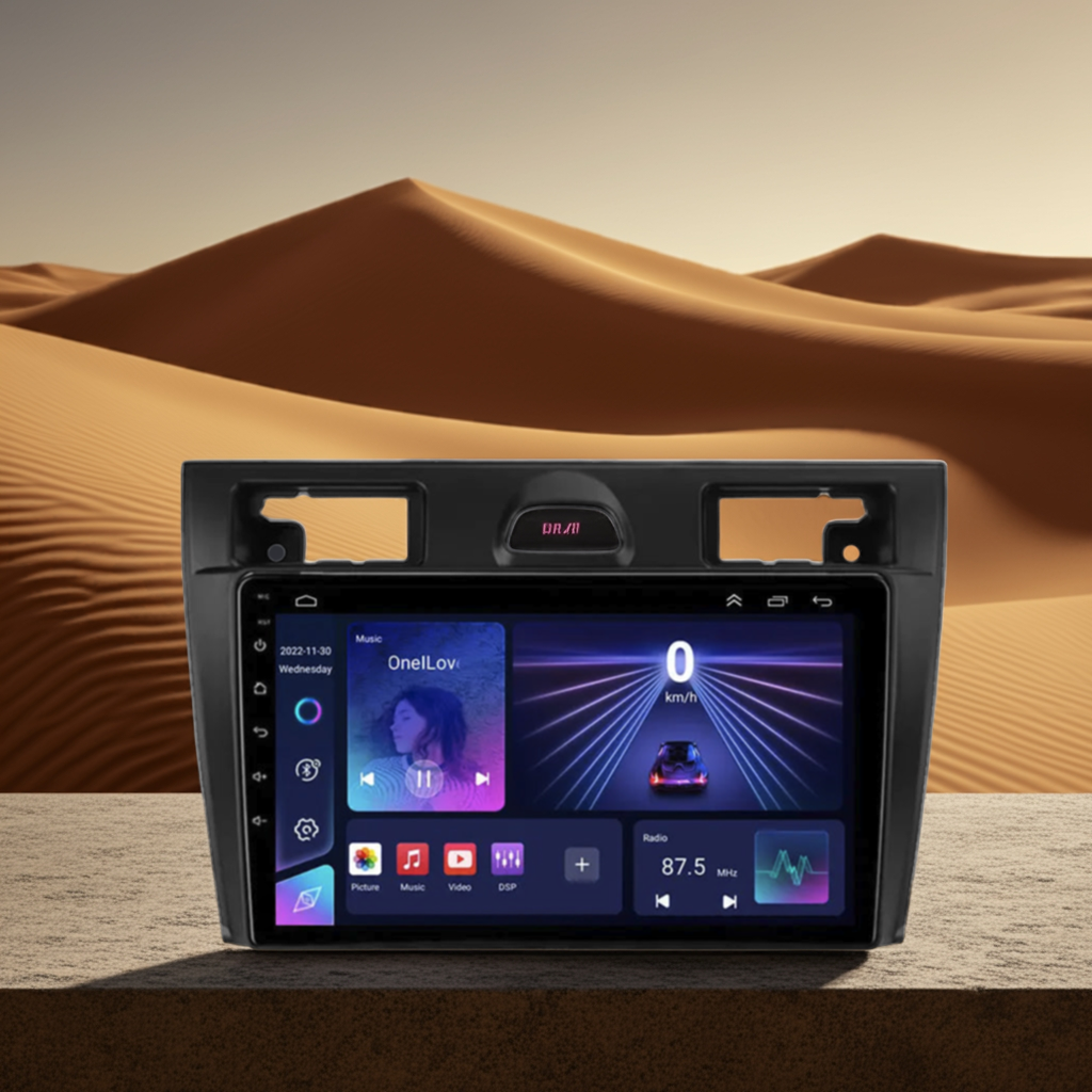 Radio Android 12 CarPlay , 9" 2 Din para Ford Fiesta MK6 2002-2008