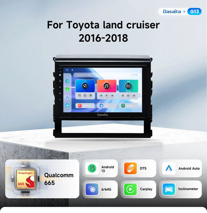 Dasaita 9" QLED Autoradio per Toyota Land Cruiser 2016-2018 