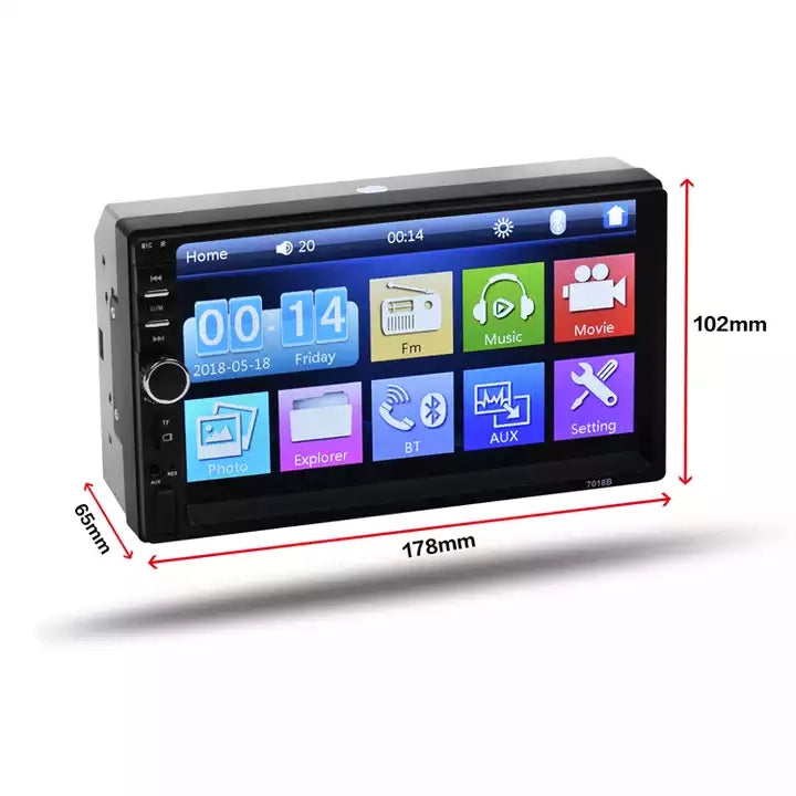 7018B Autoradio 7" 2Din Multifuncional AutoRadioCanario