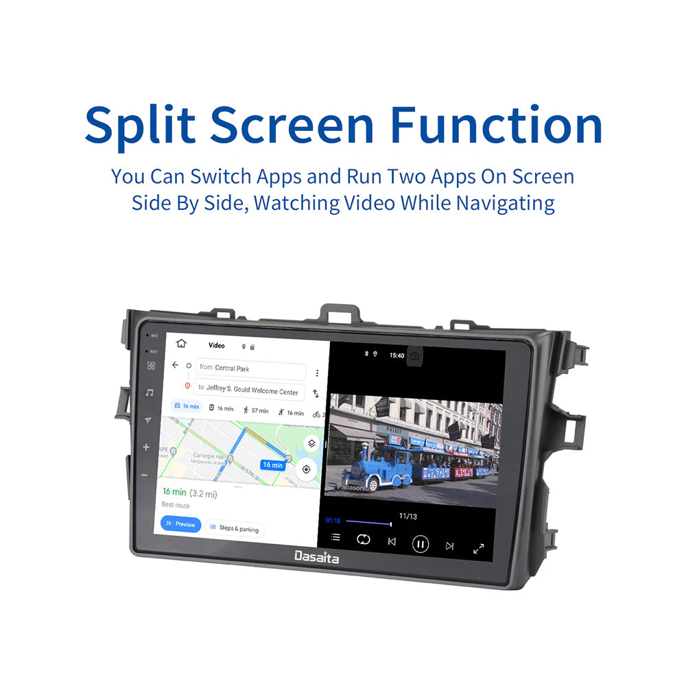 Dasaita MAX11 9" Autoradio per Toyota Corolla 2007-2013 con CarPlay e Android Auto 
