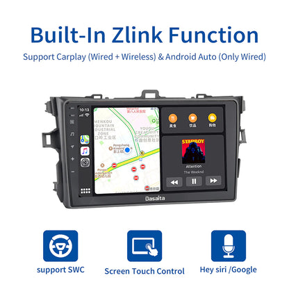 Dasaita MAX11 9" Autoradio per Toyota Corolla 2007-2013 con CarPlay e Android Auto 