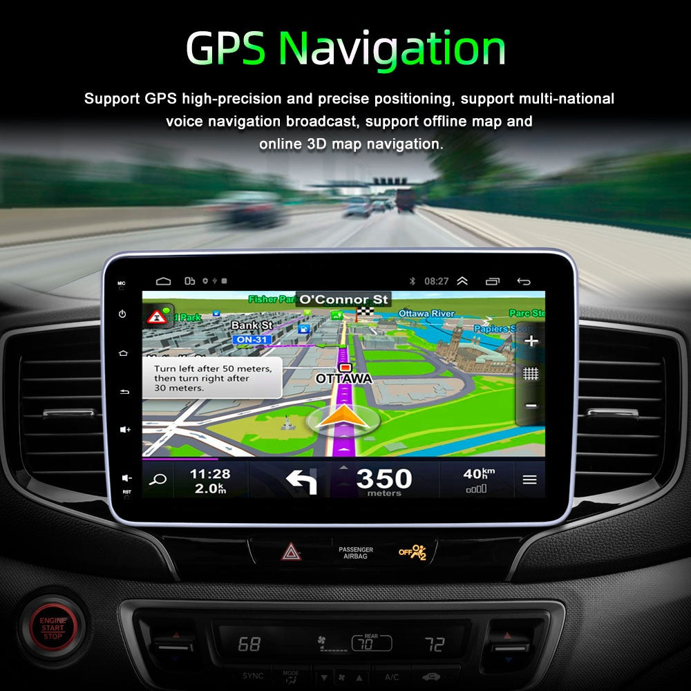 Radio de Coche Android 10"  1din Dvd Pantalla Rotativa de 360 Grados AutoRadioCanario