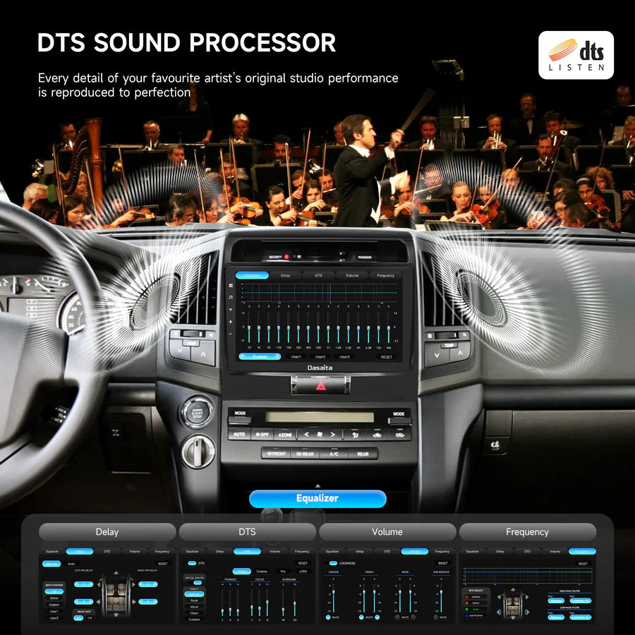 Dasaita Car Stereo 10.2" QLED per Toyota Land Cruiser 2008-2015