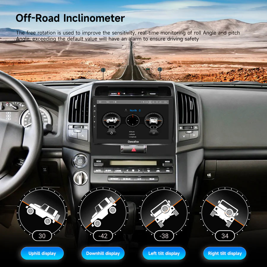 Dasaita Car Stereo 10.2" QLED per Toyota Land Cruiser 2008-2015