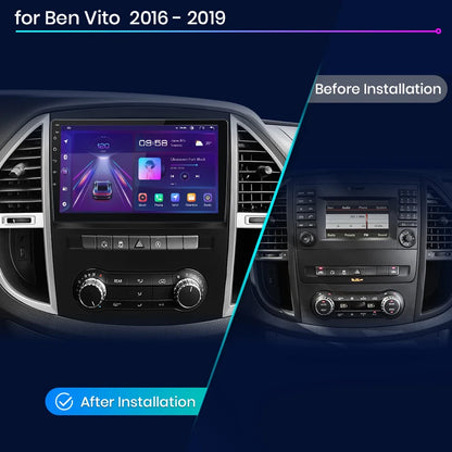 Autoradio 10.1” 2 DIN Android para Mercedes Benz Vito W447