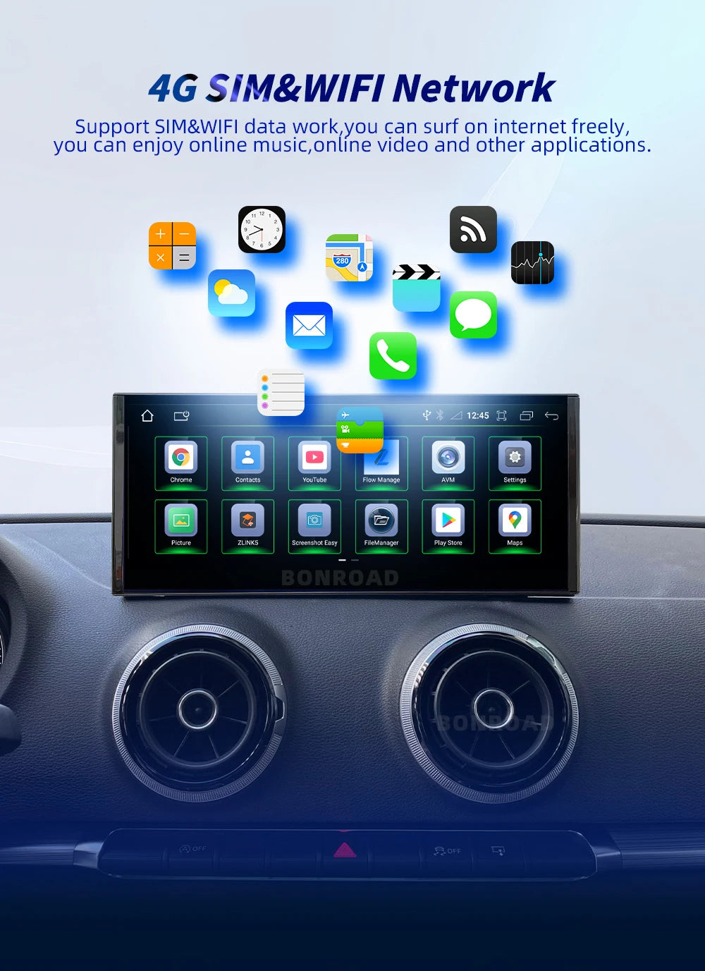 Multimedia Audi A3: 10.25" CarPlay Android 13 AutoRadioCanario
