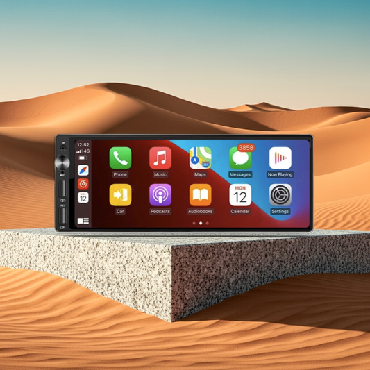 Autoradio 6.9" 1 DIN con CarPlay y Android Auto