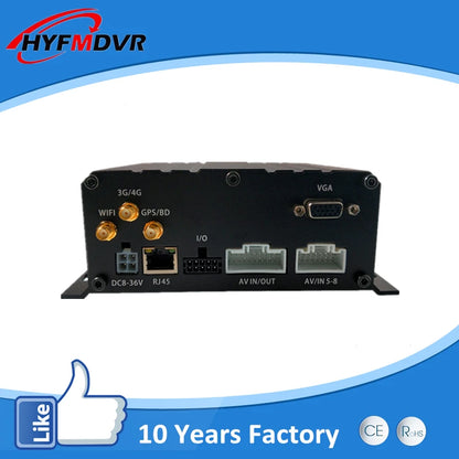 DVR 1080P a 8 canali con GPS da 7" e WiFi per veicoli