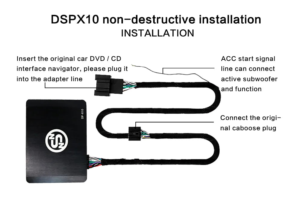 Amplificatore DSP a 4 canali e 8 canali con telecomando LCD