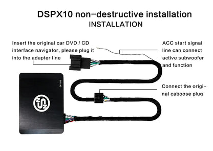 Amplificatore DSP a 4 canali e 8 canali con telecomando LCD