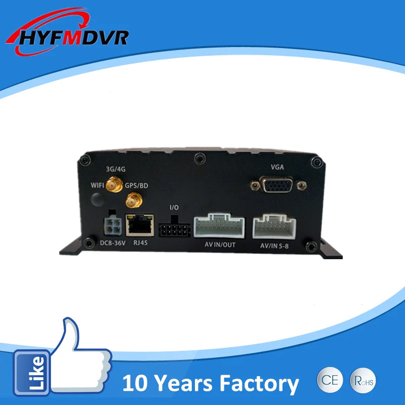 DVR 1080P a 8 canali con GPS da 7" e WiFi per veicoli