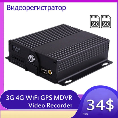 DVR 4CH 1080P GPS WIFI 7" LCD per camion, furgoni e autobus