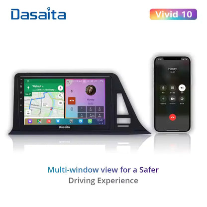 Dasaita 9" QLED con GPS para Toyota CHR 2016-2020 | Carplay y Android Auto Inalámbrico