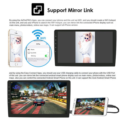 Radio Android 12 CarPlay, 9" 2 Din per Ford Fiesta MK6 2002-2008