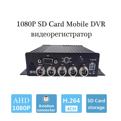 DVR 4CH 1080P GPS WIFI 7" LCD per camion, furgoni e autobus
