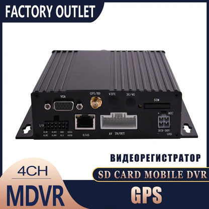 DVR 4CH 1080P GPS WIFI 7" LCD per camion, furgoni e autobus