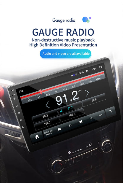 Radio Android 12 CarPlay, 9" 2 Din per Ford Fiesta MK6 2002-2008