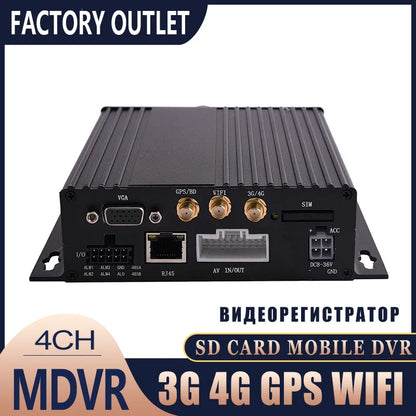 DVR 4CH 1080P GPS WIFI 7" LCD per camion, furgoni e autobus
