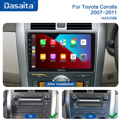 Dasaita MAX11 9" Autoradio per Toyota Corolla 2007-2013 con CarPlay e Android Auto 