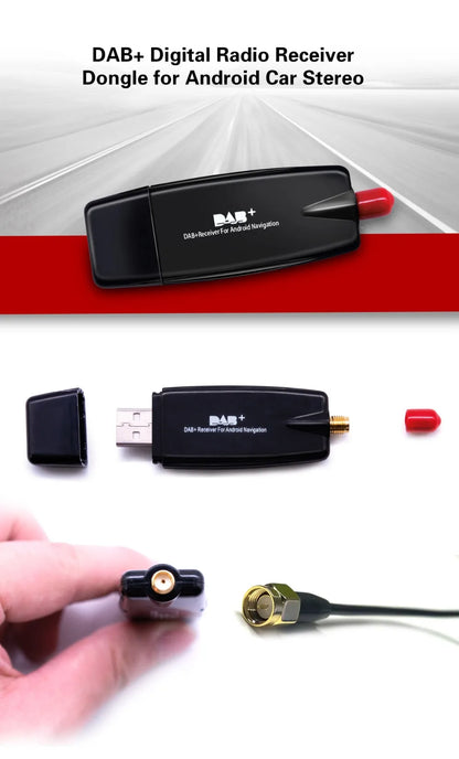 DAB+ Antenna with USB Adapter for Android Car Radios