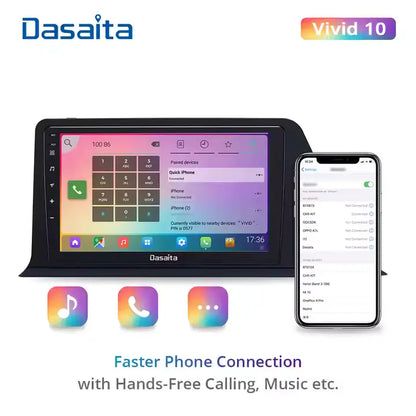 Dasaita 9" QLED con GPS para Toyota CHR 2016-2020 | Carplay y Android Auto Inalámbrico
