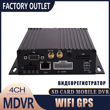 DVR 4CH 1080P GPS WIFI 7" LCD per camion, furgoni e autobus