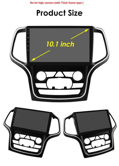 Hizpo 10.1" 2DIN CarPlay Android 13 per Jeep Grand Cherokee 2014-2022