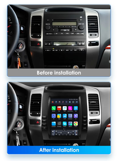 Autoradio Android 13 da 9,7" Double Din per Land Cruiser Prado 120 / Lexus GX470 2002-2009