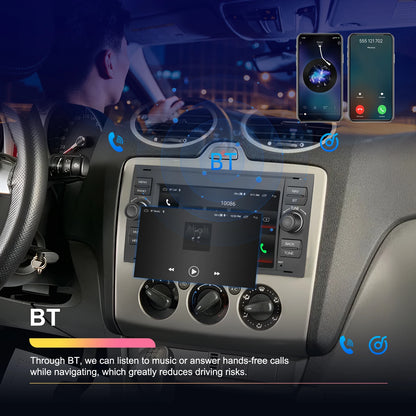 Autoradio 7" Double Din per Ford Kuga 2008-2011 - CarPlay, Android Auto, GPS e riproduzione multimediale