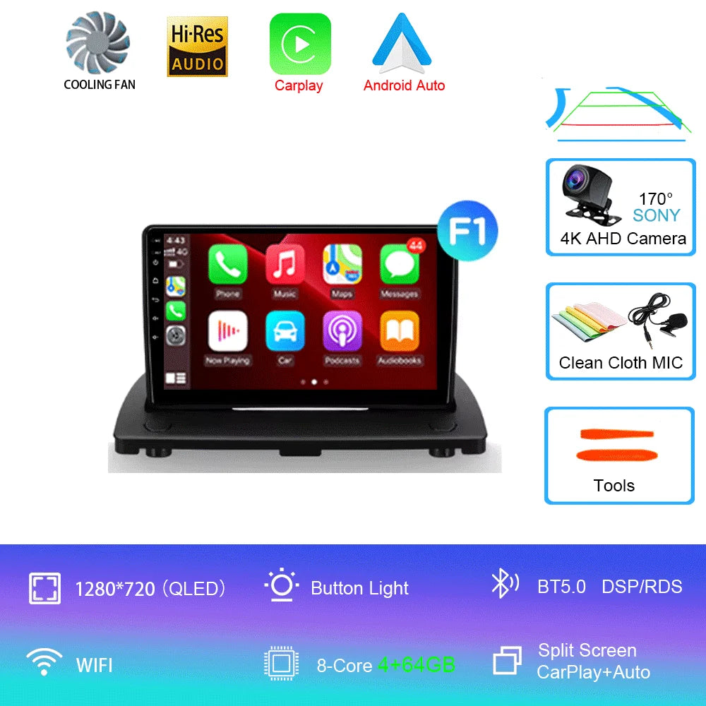 Android 14 9" Doppio Din per Volvo XC90 2002-2014