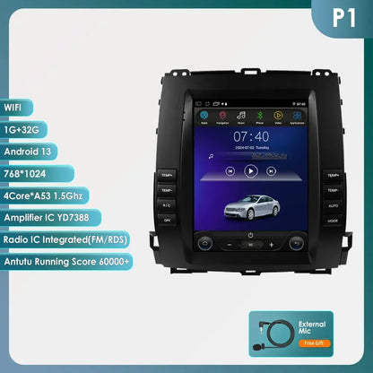 Autoradio Android 13 da 9,7" Double Din per Land Cruiser Prado 120 / Lexus GX470 2002-2009