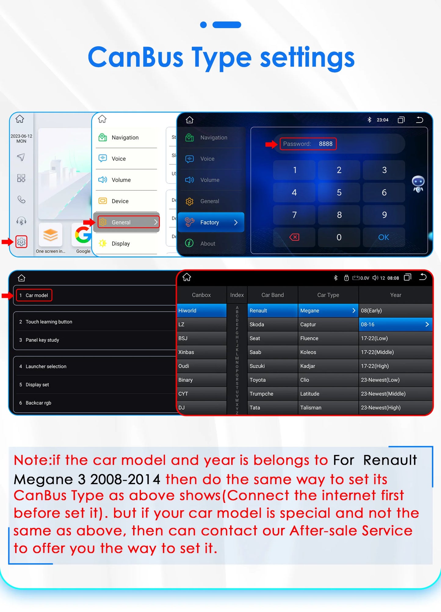 Autoradio Android da 9" per Renault Megane 3 2008-2014