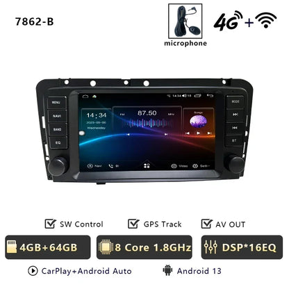 Autoradio Android 8" Double Din per Volvo S60 2005-2009