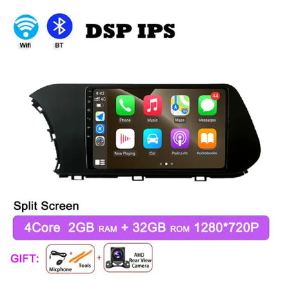 Lettore autoradio Android 14 da 9" per Hyundai I20 2021-2022 GPS
