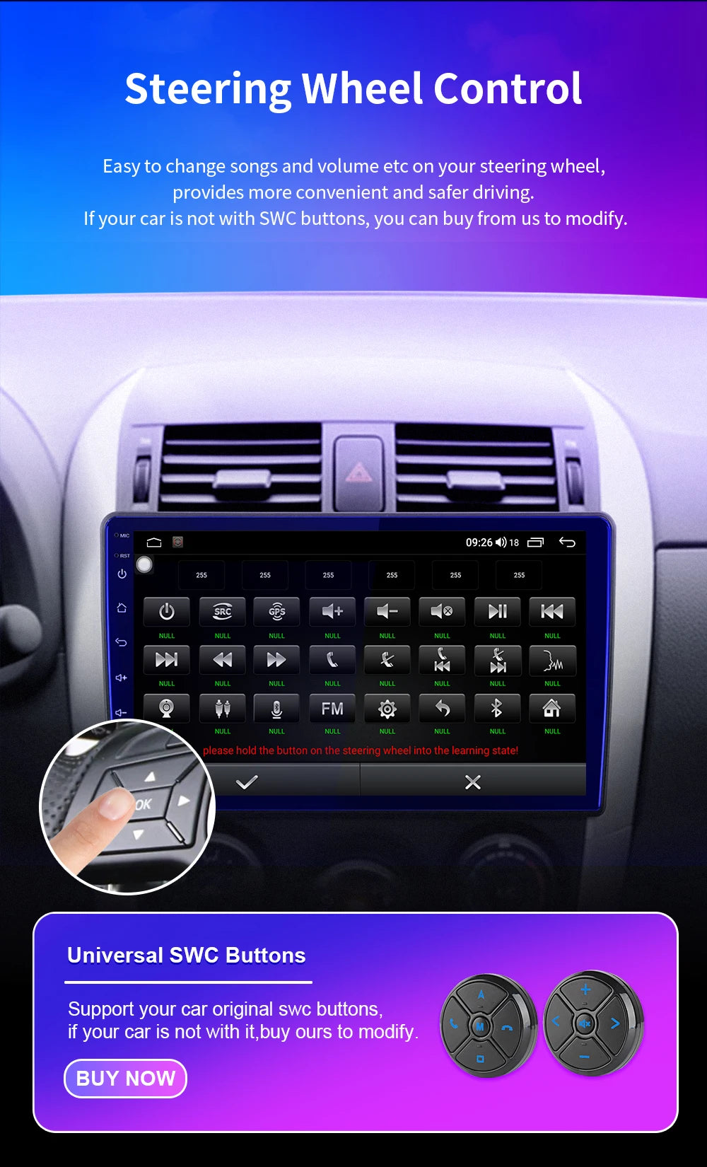 Radio 9'' 2DIN Android Auto para Renault AutoRadioCanario