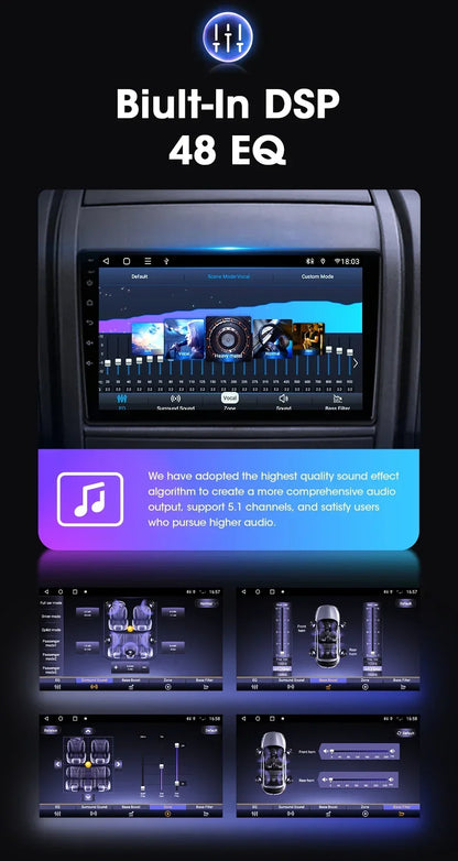 Autoradio 9" 2DIN Android per Fiat Ducato 2006-2022