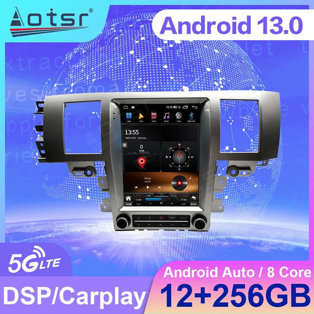 Autoradio Android 12.1" per Jaguar XF 2008-2015