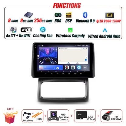 Autoradio 9" 1DIN CarPlay per Renault Clio 2001-2012