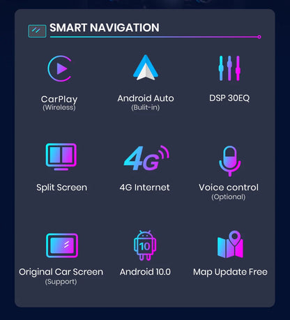 CarPlay Android Auto 8.8" 1 Din for Audi A4L 2009-2016