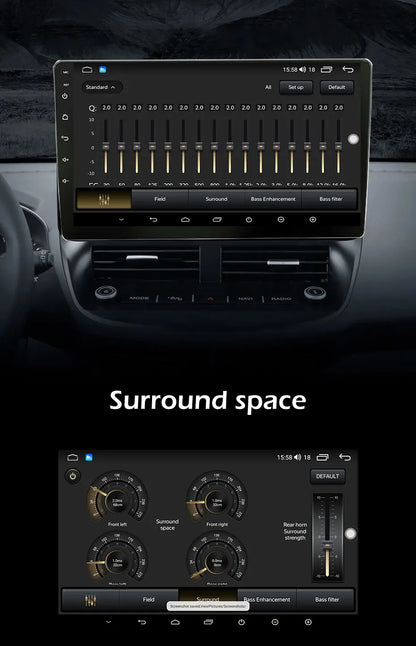 Autoradio 9" 1DIN CarPlay per Renault Clio 2001-2012