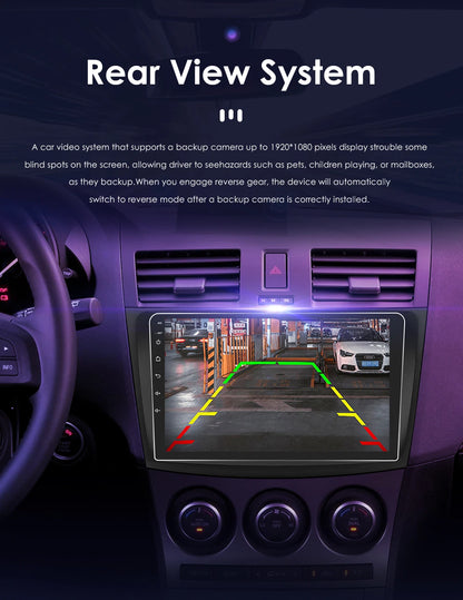 Android 9" Double Din car radio for Mazda 3 2010-2013