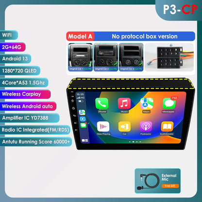 Android 9" CarPlay DSP per Fiat Ducato, Citroen Jumper, Peugeot Boxer