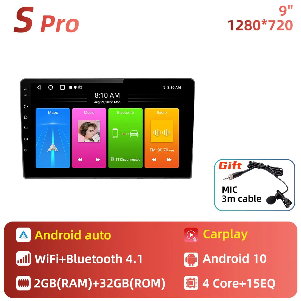 Autoradio Android 2 DIN da 9" per Nissan Murano Z50 2002-2008