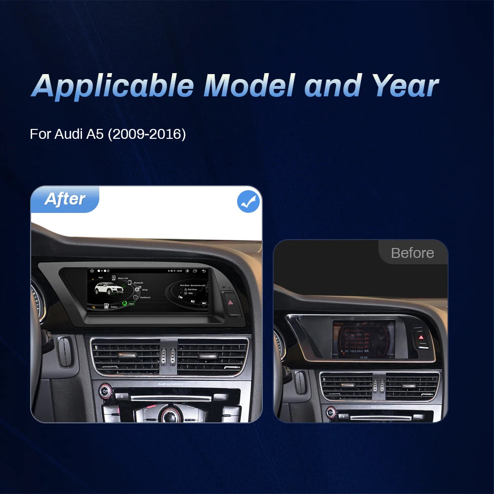 8.8" CarPlay Android Auto for Audi A5 2009-2016
