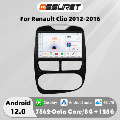 Autoradio 2DIN Android 10 CarPlay per Renault Clio 2012-2016