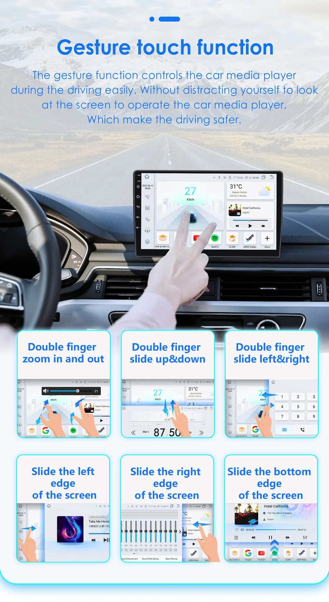 KIA CEED: Stereo 9" Doble Din Android 12 AutoRadioCanario