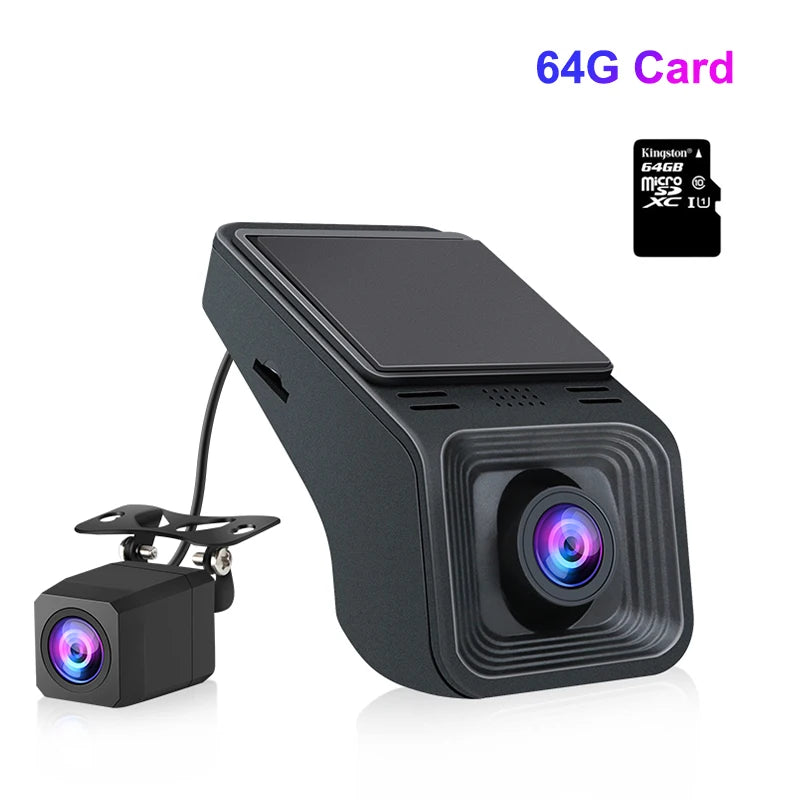 JMCQ Dual Dash Cam per Android, 720P con rilevamento del movimento