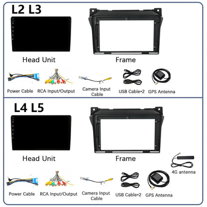 Android 12 9" 2 Din Autoradio per Suzuki Alto 2009-2016